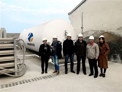 Double -Mi orizontal LNG Tank Depo Founisè